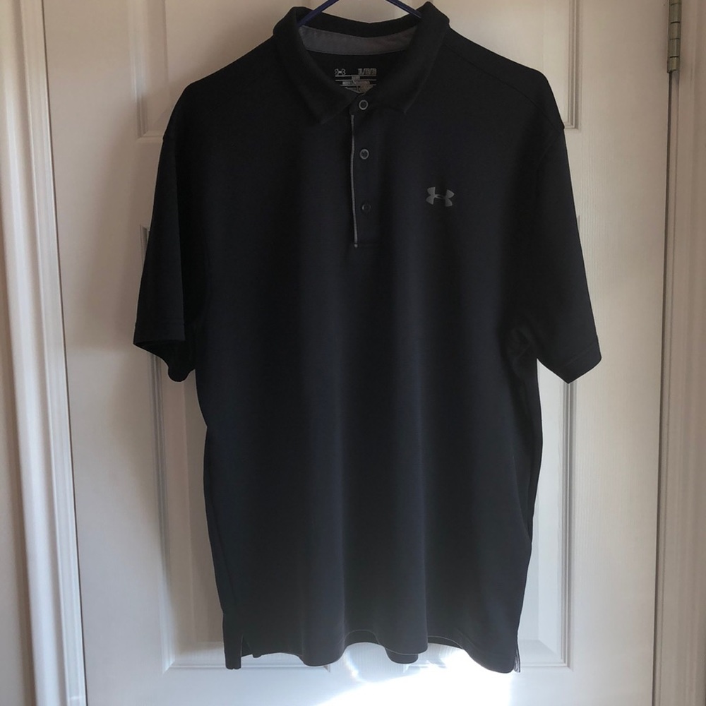 Under Armour black golf shirt